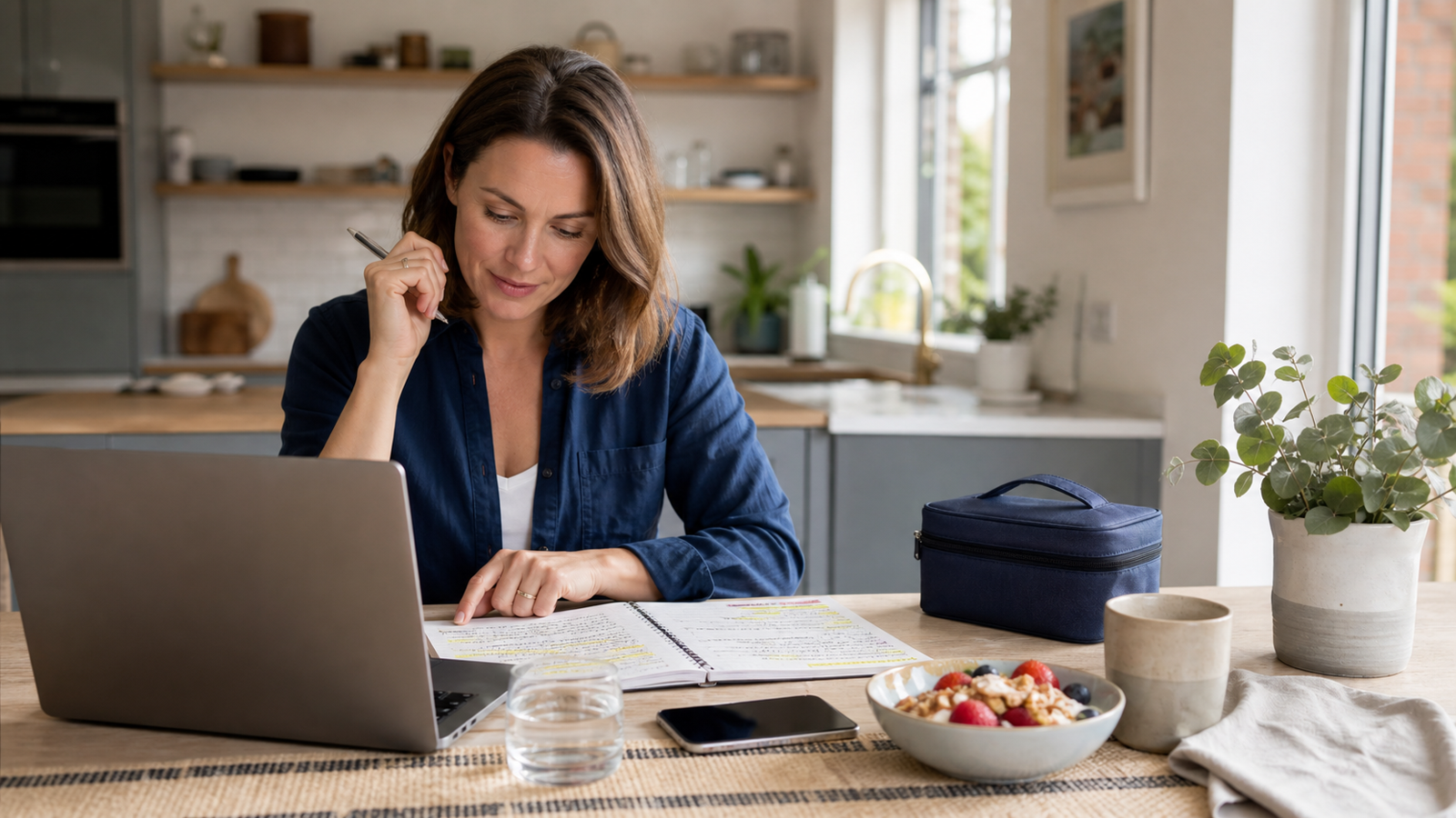 Person reviewing UK weight-loss treatment options at home on a laptop